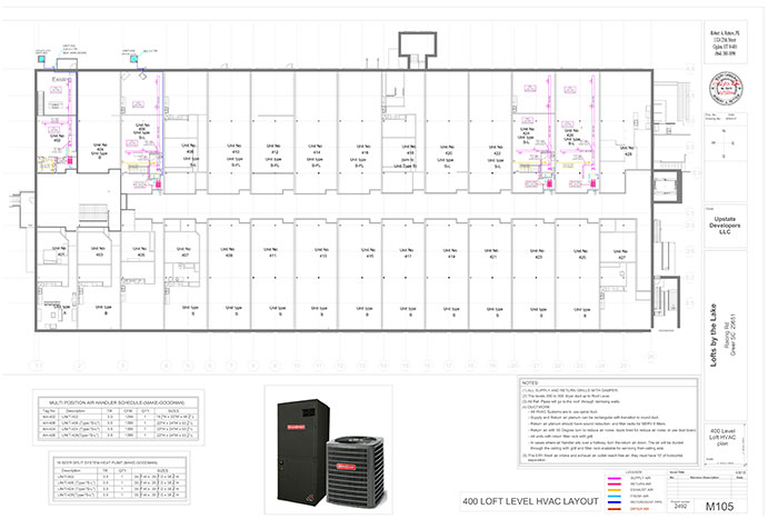 Coordinated HVAC Duct Shop Drawing