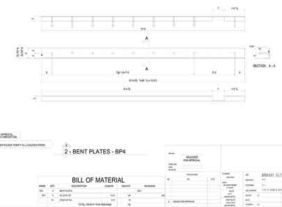 structural steel fabrication drawings