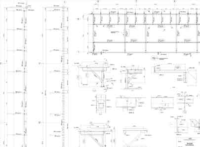 steel fabrication shop drawing